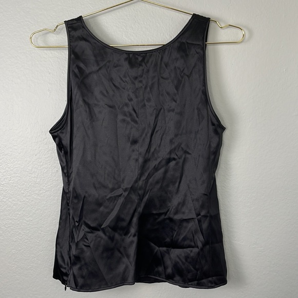 Armani Collezioni White Label Black Silk Tank - Picture 7 of 9